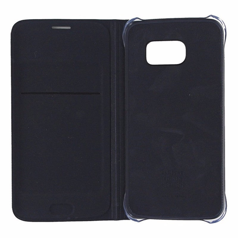 Samsung Wallet Flip Cover for Samsung Galaxy S6 Edge - Black Sapphire Fabric - Samsung - Simple Cell Shop, Free shipping from Maryland!