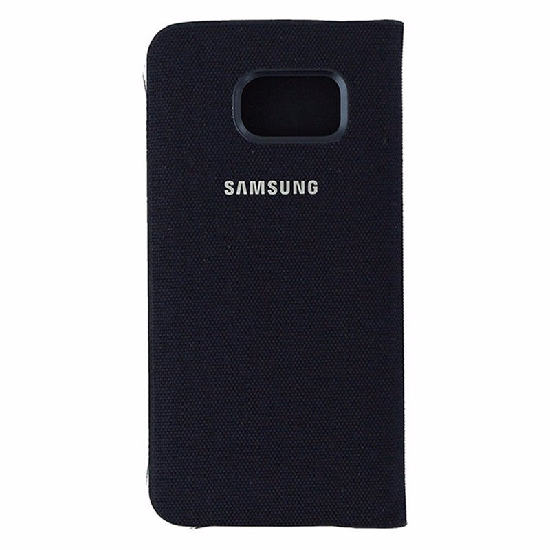 Samsung Wallet Flip Cover for Samsung Galaxy S6 Edge - Black Sapphire Fabric - Samsung - Simple Cell Shop, Free shipping from Maryland!