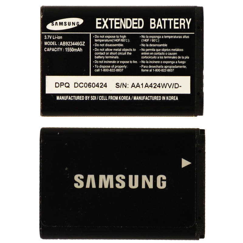 Samsung OEM Extended 1550mAh Li-ion Battery (AB923446GZ) 3.7V for A930 U620 A990 - Samsung - Simple Cell Shop, Free shipping from Maryland!