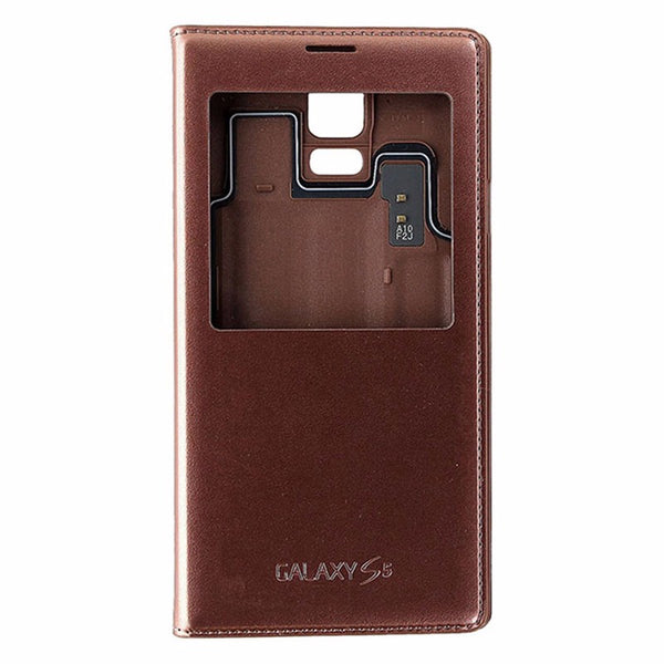 Samsung S-View Flip Cover Folio Case for Samsung Galaxy S5 - Rose Gold - Samsung - Simple Cell Shop, Free shipping from Maryland!