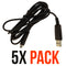 OEM Samsung 5-Ft Micro-USB to USB Charge/Sync Cable ECC1DU2BBE Black - 5 Pack - Samsung - Simple Cell Shop, Free shipping from Maryland!