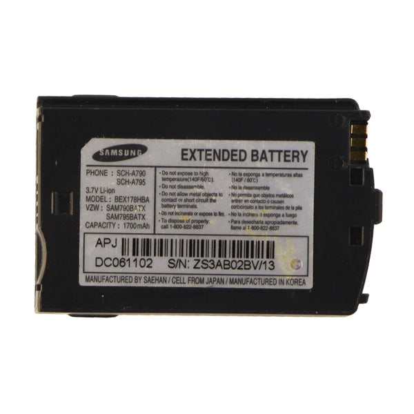 OEM Samsung Extended 1,700mAh Li-ion Battery BEX178HBA 3.7V for A790 A795 - Samsung - Simple Cell Shop, Free shipping from Maryland!