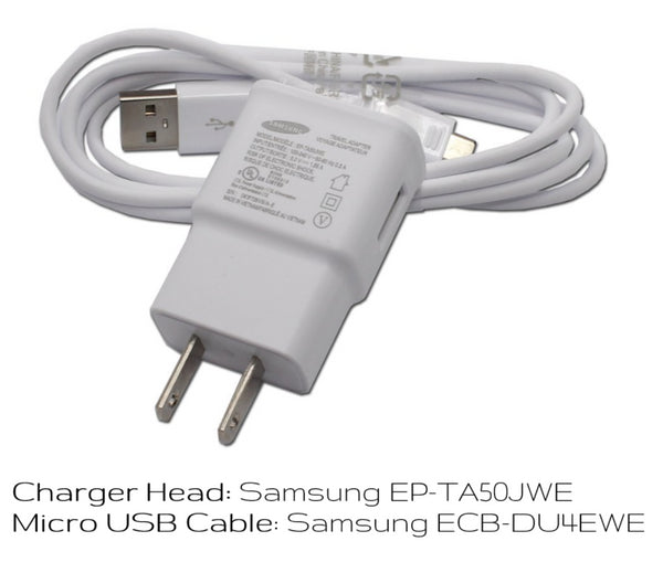 Samsung (EP - TA50JWE) Travel Charger & Cable Head  for Micro USB Devices- White - Samsung - Simple Cell Shop, Free shipping from Maryland!
