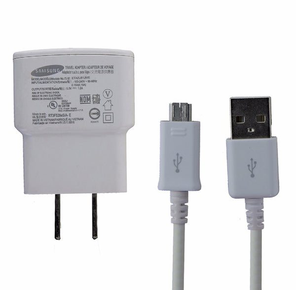 Samsung (ETA0U61JWE) 1A Travel Charger & Cable for Micro USB Devices - White