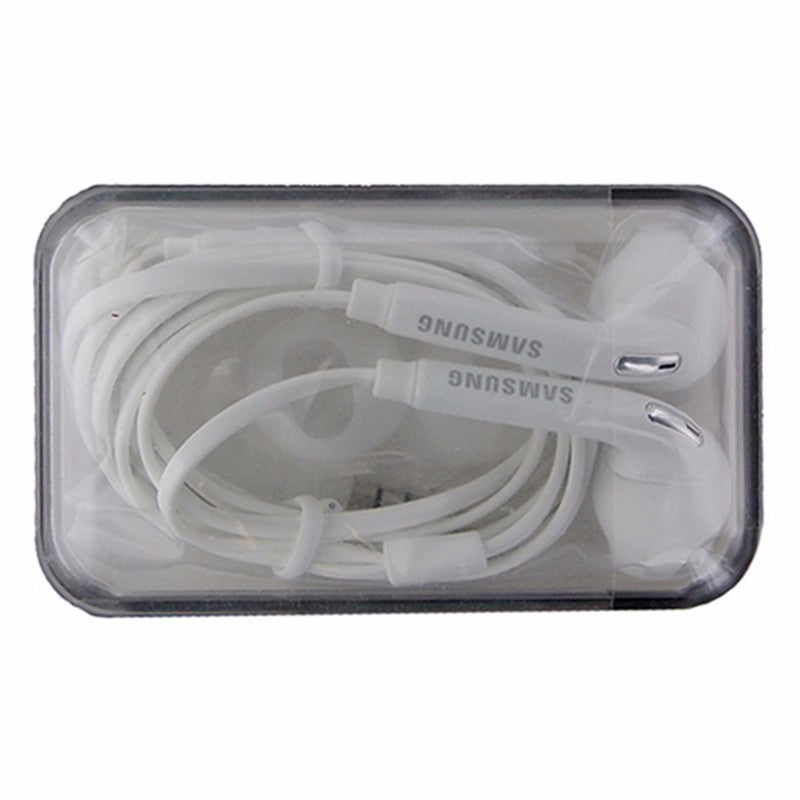 Samsung Galaxy S7/S7 Edge Wired Earbuds w/ White Jewel Case EO-EG920LW - White - Samsung - Simple Cell Shop, Free shipping from Maryland!