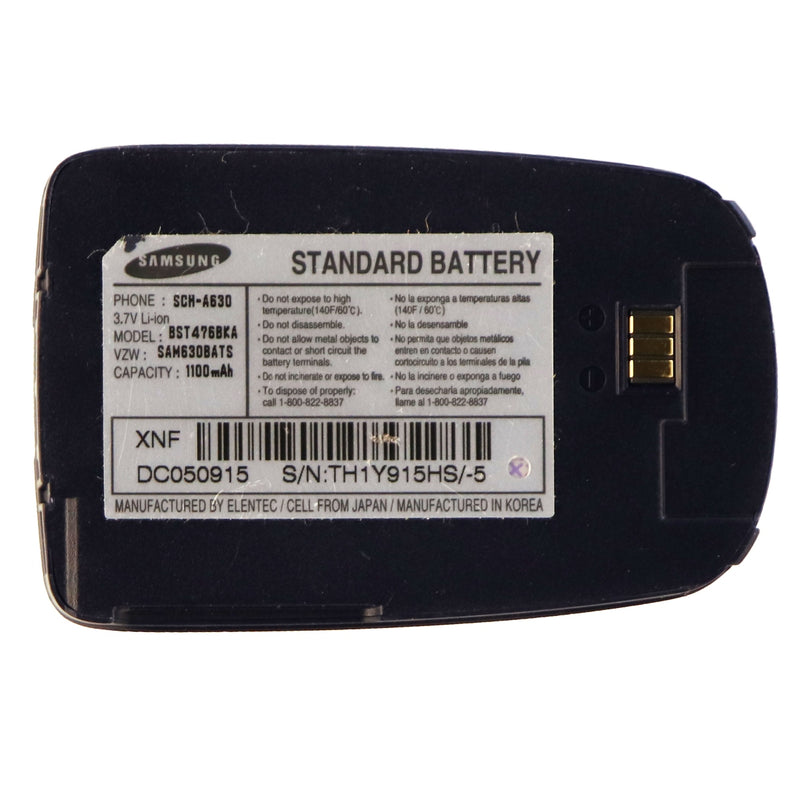 Samsung OEM 1100mAh Battery (BST476BKA) 3.7V for SCH-A630 - Black - Samsung - Simple Cell Shop, Free shipping from Maryland!