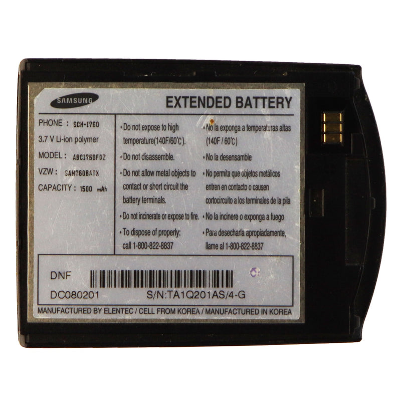 Samsung OEM Extended Li-ion Battery ABCI760FDZ 3.7V for Samsung SCH-i76 i767 - Samsung - Simple Cell Shop, Free shipping from Maryland!
