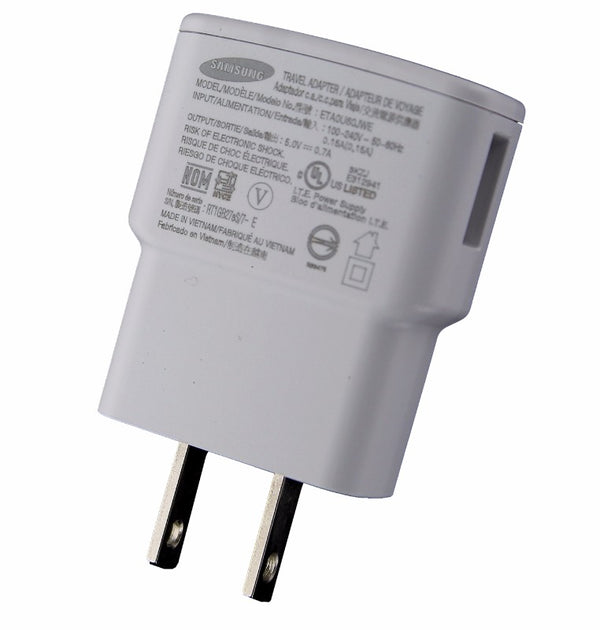 Samsung (5V/0.7A) Single USB Wall Charger / Travel Adapter - White (ETA0U60JWE) - Samsung - Simple Cell Shop, Free shipping from Maryland!