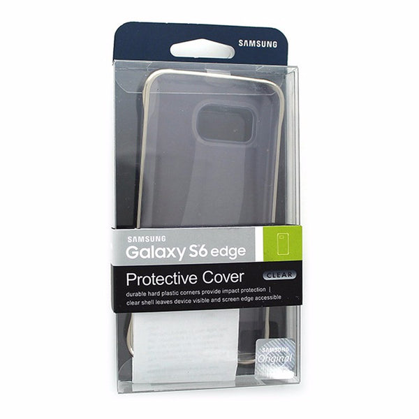 Samsung Clear Gold Protective Cover Case for Samsung Galaxy S6 Edge - Samsung - Simple Cell Shop, Free shipping from Maryland!