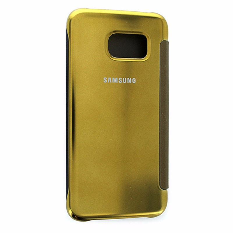 Samsung S-View Flip Cover Case for Samsung Galaxy S6 Edge Clear Gold - Samsung - Simple Cell Shop, Free shipping from Maryland!
