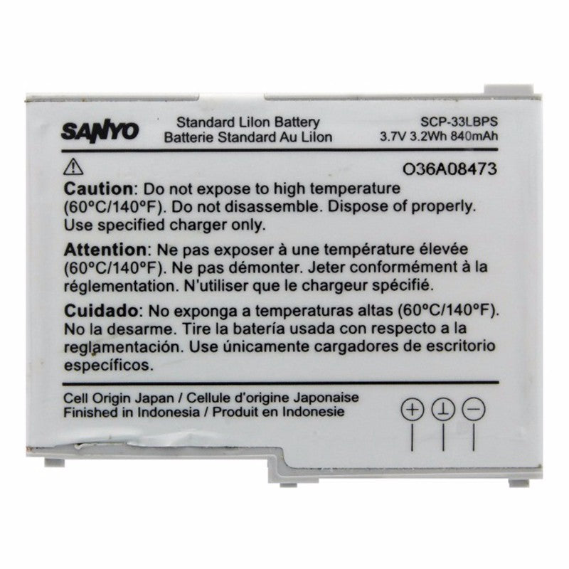 Sanyo Vero 840mAh Battery - SCP-33LBPS - Sanyo - Simple Cell Shop, Free shipping from Maryland!