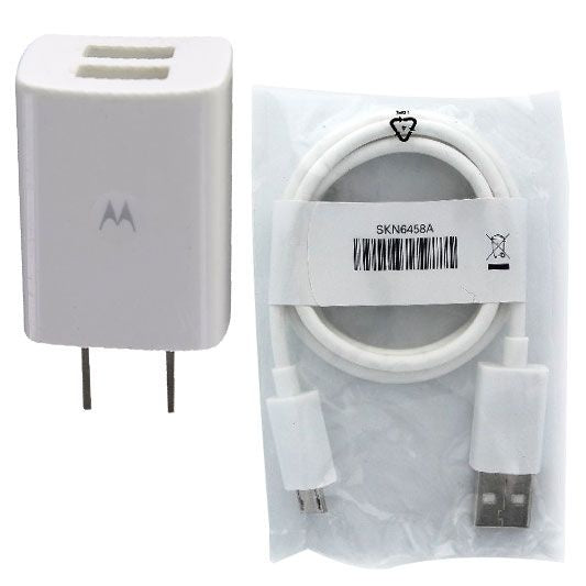 Motorola (SPN5788A/SKN6458A) Travel Charger & Cable for Micro USB Devices - Wh - Motorola - Simple Cell Shop, Free shipping from Maryland!