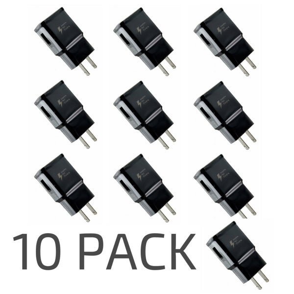 10x Samsung (EP-TA20JBE) 5V 2A  Fast Travel Adapter for USB Devices - Black