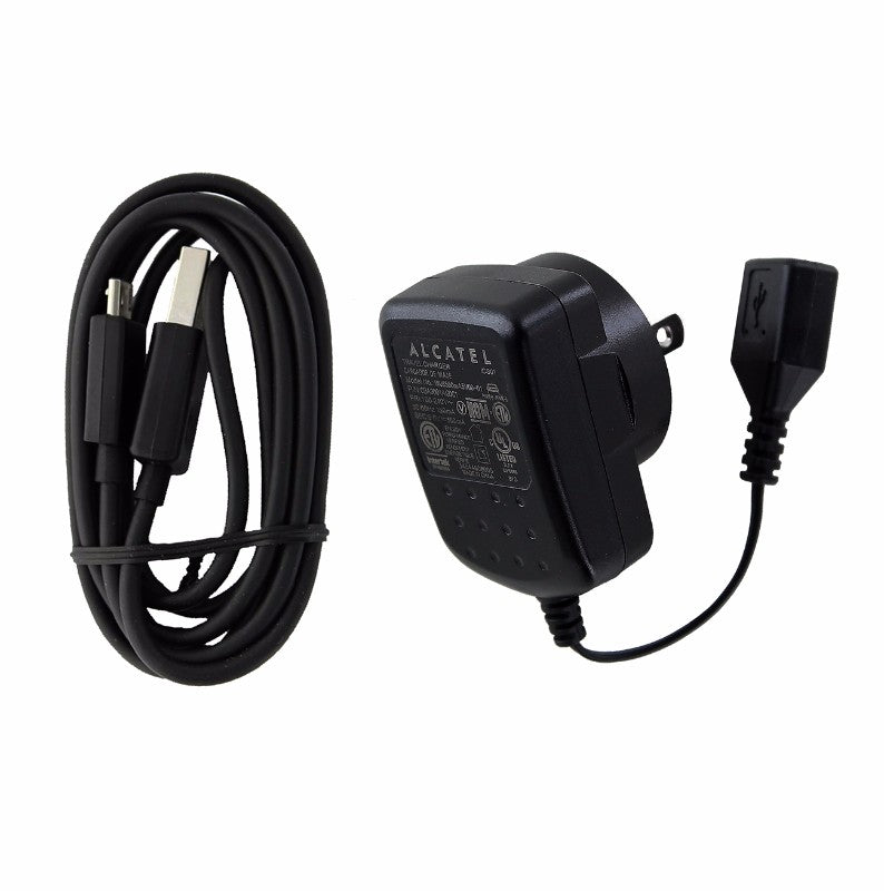Alcatel (WUS550mA5V00-01) Travel Charger & Cable for Micro USB Devices- Black - Alcatel - Simple Cell Shop, Free shipping from Maryland!