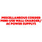 Miscellaneous Corded Mini-USB Wall Charger/AC Power Supply (0.9A to 1.9A Output) - Unbranded - Simple Cell Shop, Free shipping from Maryland!