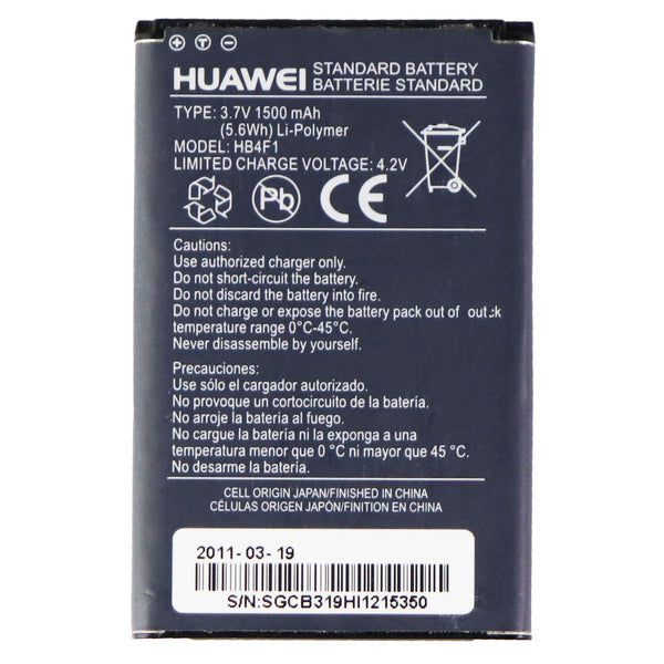 OEM Huawei 1500mAh HB4F1 Battery M860 Ascend Cricket E5 U8000 - Huawei - Simple Cell Shop, Free shipping from Maryland!