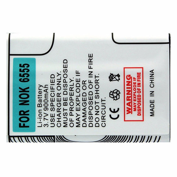 OEM Generic SNS-124-SC-305-NOK 900 mAh Replacement Battery for Nokia 6555 - Unbranded - Simple Cell Shop, Free shipping from Maryland!