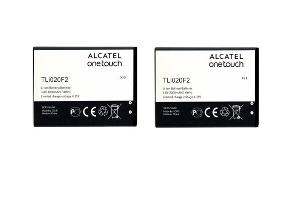 KIT 2x Alcatel TLi020F2 2000 mAh Replacement Battery for One Touch Fierce/Chat - Alcatel - Simple Cell Shop, Free shipping from Maryland!