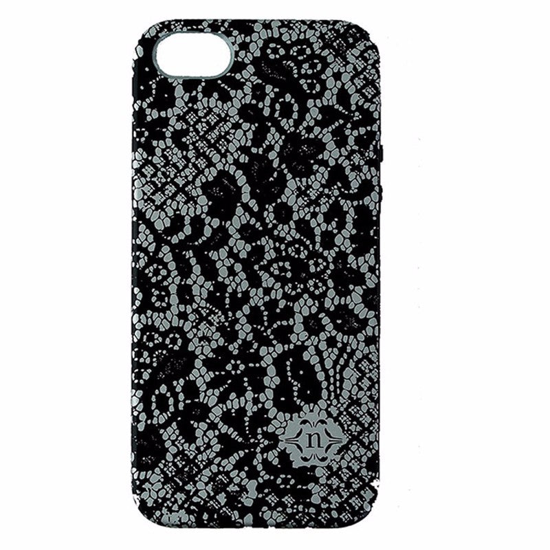 Nanette Lepore Dual Layer Case for iPhone 5/5S/SE - Black and Gray - Lace Design - Nanette Lepore - Simple Cell Shop, Free shipping from Maryland!