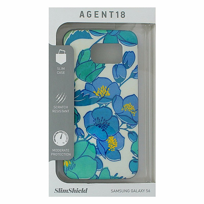 Agent18 SlimShield Series Case for Samsung Galaxy S6 - Blue/Teal Flowers - Agent18 - Simple Cell Shop, Free shipping from Maryland!
