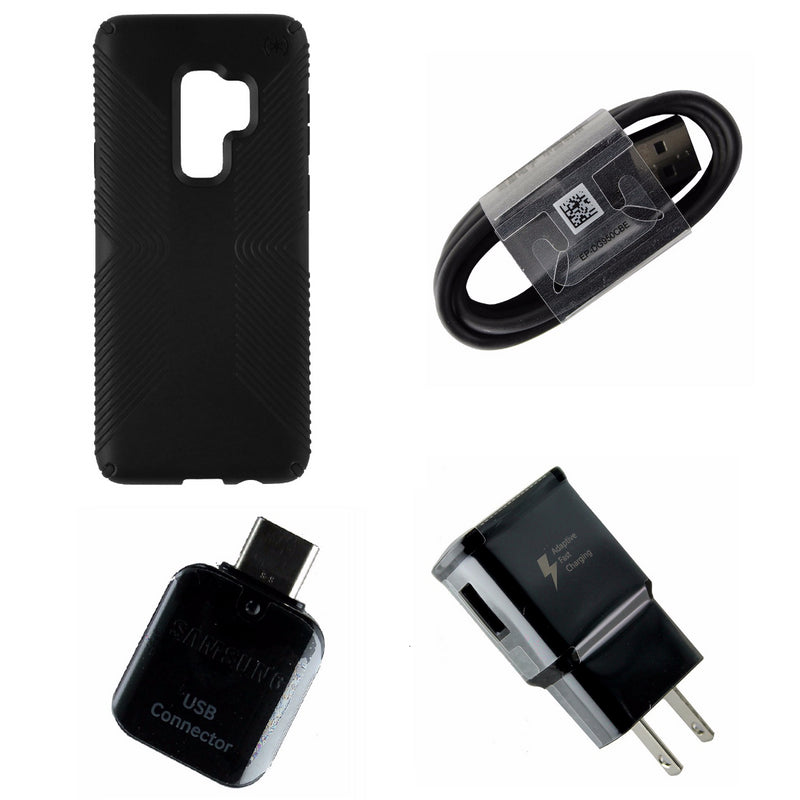 OEM Charging & Adapter KIT with NEW Black Speck Grip Case for Galaxy S9+ (Plus) - Speck - Simple Cell Shop, Free shipping from Maryland!
