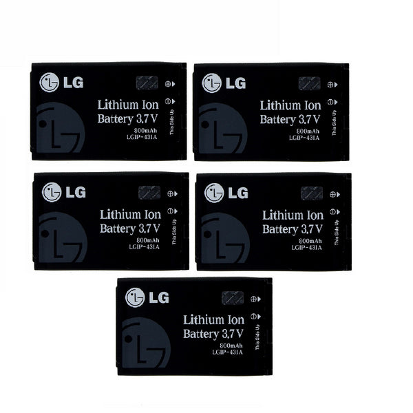 KIT 5x LG LGIP-431A 800mAh Replacement Battery for LG230/UX220 /INVISION/CB630 - LG - Simple Cell Shop, Free shipping from Maryland!