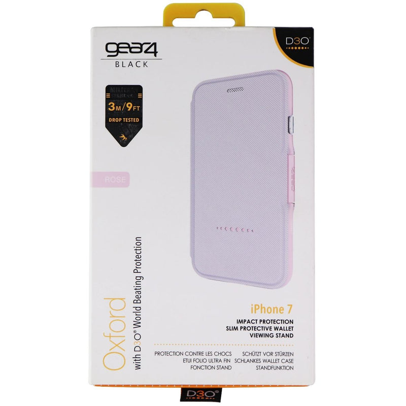 Gear4 Oxford Series Folio Case for Apple iPhone 8 / iPhone 7 - White/Rose Gold - Gear 4 - Simple Cell Shop, Free shipping from Maryland!