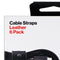 Verizon (6-Pack) of Leather Cable Straps for Cable Management - Black Leather - Verizon - Simple Cell Shop, Free shipping from Maryland!