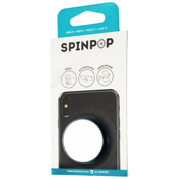 SpinPop Grip & Stand for Phones and Tablets - Silver - SpinPop - Simple Cell Shop, Free shipping from Maryland!