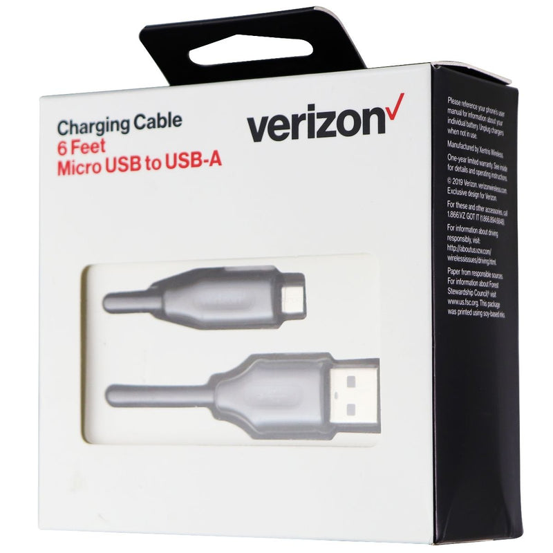 Verizon (CABMTOABLK - AL) 6Ft Charge & Sync Cable for Micro USB Devices- Black - Verizon - Simple Cell Shop, Free shipping from Maryland!