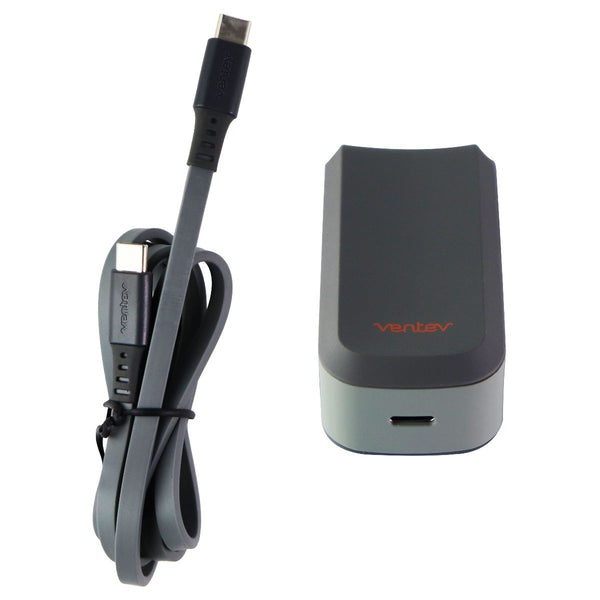 Ventev 15W / 3A Wallport single USB-C Wall Adapter and USB-C Charge Cable - Gray - Ventev - Simple Cell Shop, Free shipping from Maryland!
