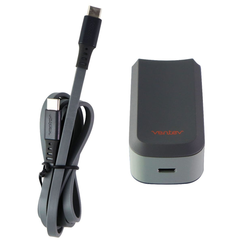 Ventev 15W / 3A Wallport single USB-C Wall Adapter and USB-C Charge Cable - Gray - Ventev - Simple Cell Shop, Free shipping from Maryland!