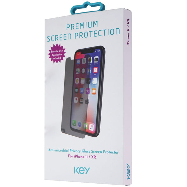 Key Anti-Microbial Privacy Glass Screen Protector for iPhone 11 / XR - Key - Simple Cell Shop, Free shipping from Maryland!