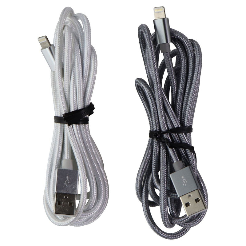 2x Verizon (13313) 4Ft Charge & Sync Cables for iPhones - Silver/Gray - Verizon - Simple Cell Shop, Free shipping from Maryland!