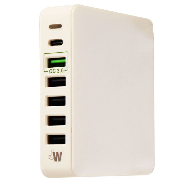 Just Wireless USB Wall Charger 6 Port 53Watt Hub with USB-C & Quick Charge 3.0 - Just Wireless - Simple Cell Shop, Free shipping from Maryland!