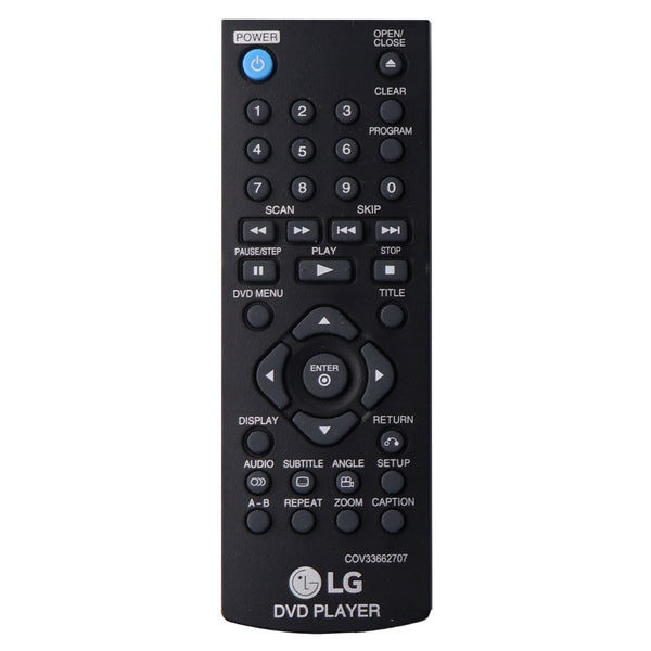 LG Remote Control (COV33662707) for Select LG DVD Players - Black