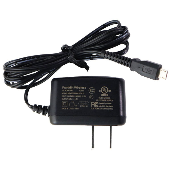 Franklin Wireless 5ft (5V/1A) Micro-USB Wall Charger - Black (KSAS0050500100VUD) - Franklin Wireless - Simple Cell Shop, Free shipping from Maryland!