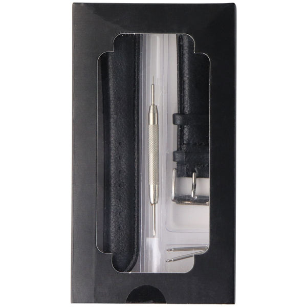 Berfine Genuine Leather Watch Band for Traditional or Smartwatches (20mm)- Black - Berfine - Simple Cell Shop, Free shipping from Maryland!