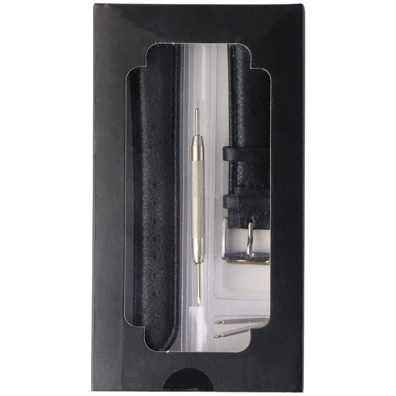 Berfine Genuine Leather Watch Band for Traditional or Smartwatches (20mm)- Black - Berfine - Simple Cell Shop, Free shipping from Maryland!