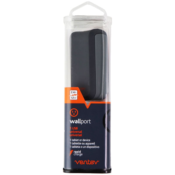 Ventev Universal Wallport (USB) 2.4A (r1240) Rapid Charge Power adapter - Gray - Ventev - Simple Cell Shop, Free shipping from Maryland!