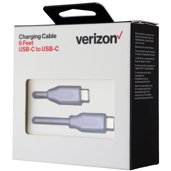 Verizon (CABCTOCRYLBLU-AL) 6Ft Charge and Sync Cable for USB-C Devices - Royal - Verizon - Simple Cell Shop, Free shipping from Maryland!