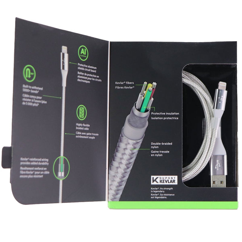 Belkin (F8J207bt04 - SLV) 4Ft Charge & Sync Cable for iPhones - Silver - Belkin - Simple Cell Shop, Free shipping from Maryland!