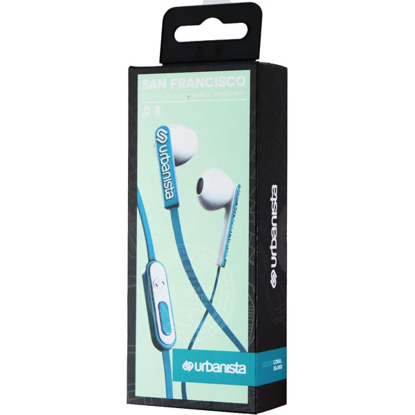 Urbanista San Francisco Earphones with Remote & Mic - Coral Island/Turquoise - Urbanista - Simple Cell Shop, Free shipping from Maryland!