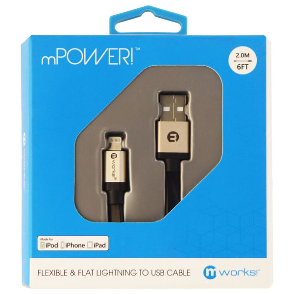 mWorks! (ASPWMW000103)  Charge/Sync Cable for USB Devices - Black/Silver - mWorks! - Simple Cell Shop, Free shipping from Maryland!