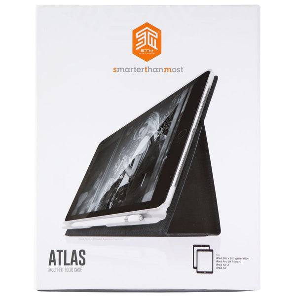 STM Atlas Folio Case for Apple iPad 6/5 & iPad Air / Air 2 / Pro 9.7 - Charcoal - STM - Simple Cell Shop, Free shipping from Maryland!