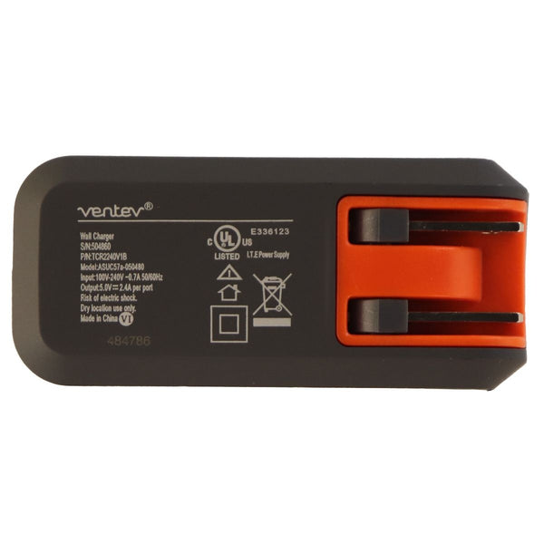 Ventev 4.8A Wall Charger R2240 Adapter with Dual USB Ports - Matte Gray - Ventev - Simple Cell Shop, Free shipping from Maryland!