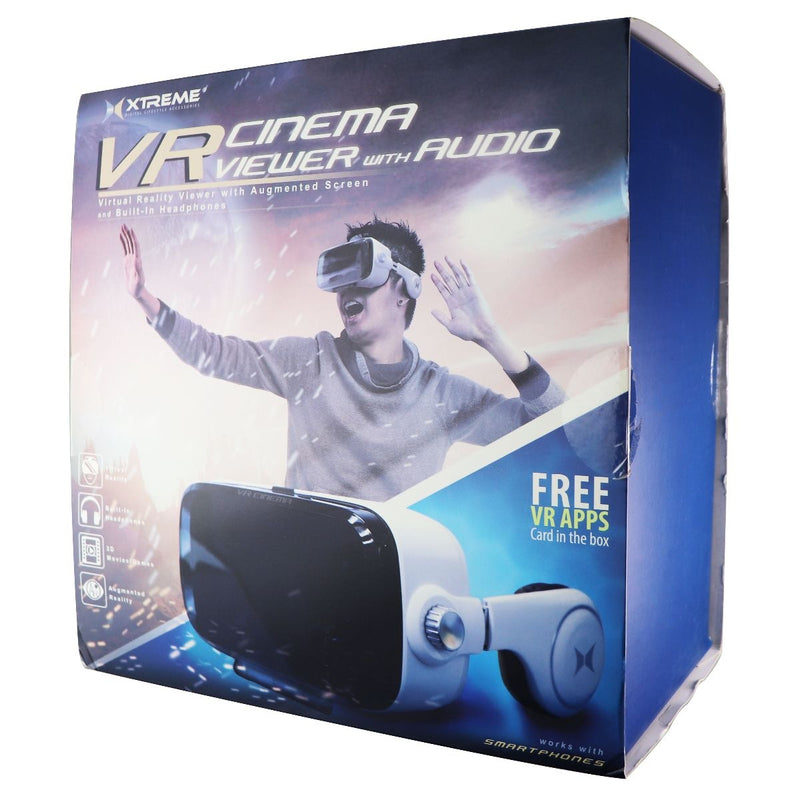 Xtreme Cables VR Virtual Reality Viewer with Audio - White (XSX5-1007-BLK) - Xtreme Cables - Simple Cell Shop, Free shipping from Maryland!