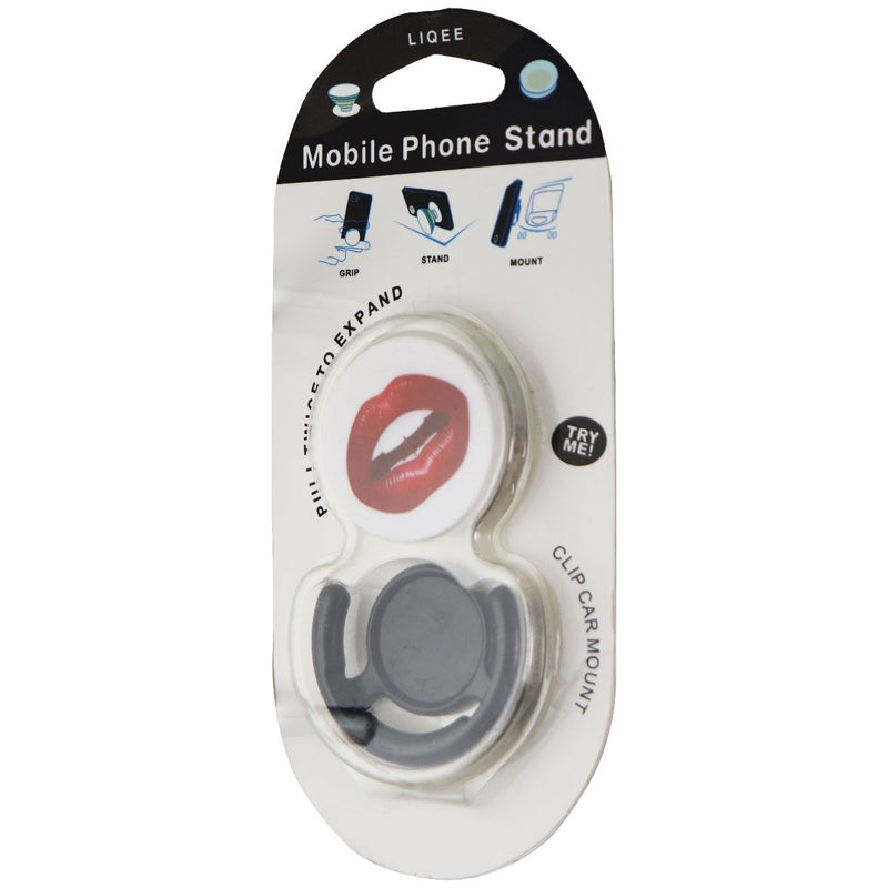Liqee Mobile Phone Stand and Clip Car Mount - Red Lips - Liqee - Simple Cell Shop, Free shipping from Maryland!
