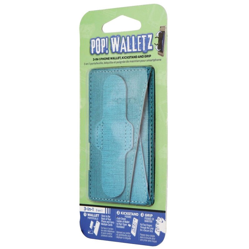 Pop! Walletz (3 in 1) Stick-On Wallet Kickstand & Grip - Blue - Pop! Walletz - Simple Cell Shop, Free shipping from Maryland!