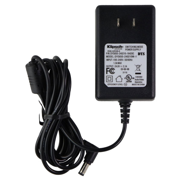 Klipsch (24V/2.1A) RSB-6/RSB-8 Switching Mode Power Supply (DYS650-240210W-1) - Klipsch - Simple Cell Shop, Free shipping from Maryland!